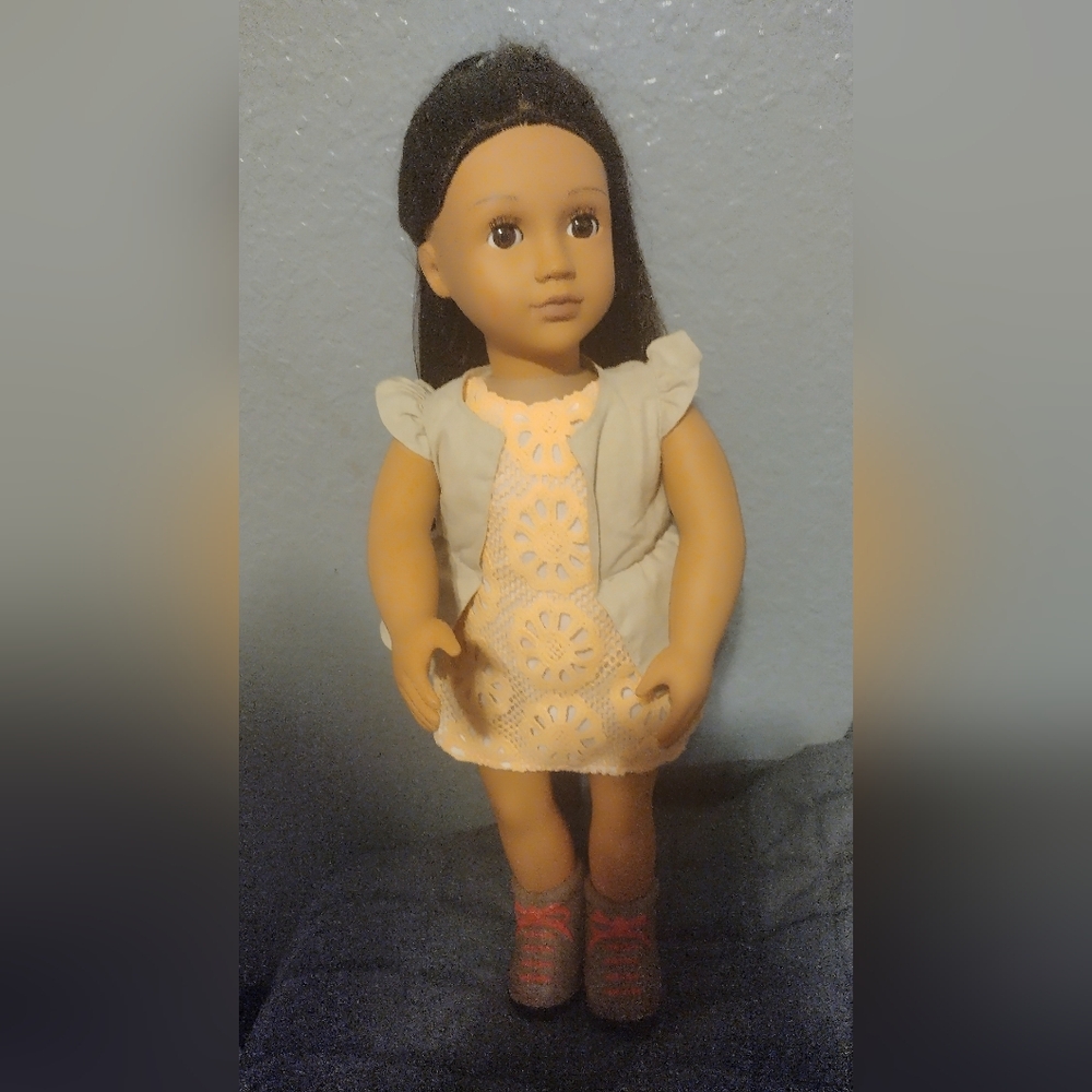 Our Generation Black Growing Hair 18-in Doll With Brown Eyes